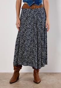 Юбка Apricot BRUSH DOT BELTED, Navy/Dark Blue