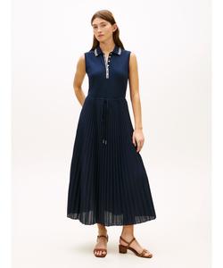 Платье-поло без рукавов с плиссировкой, 1985 год.