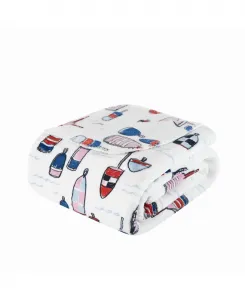 Плед Buoy oh Buoy Whimsical Throw, 127 см x 178 см Scout, мультиколор