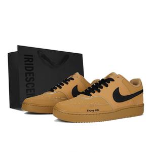 Кроссовки Nike Court Vision 1 Low Top Unisex черно-коричневые