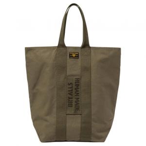 Хлопковая сумка-шоппер, хозяйственная сумка, повседневная мужская сумка HUMAN MADE, оливковый