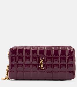 Сумка-кошелек Cassandre матрасного плетения из искусственной кожи Saint Laurent, Dark Red Wine