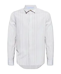 Рубашка с полосатым узором Paul Smith, белый