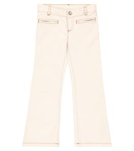 Расклешенные джинсы Bestie Bonpoint, белый