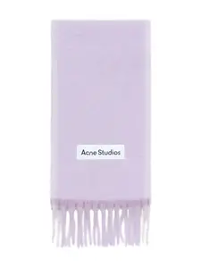 Шарф из смесового мохера Acne Studios, фиолетовый