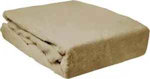 Простыня на резинке зимняя, плюшевая, бархатная, кашемировая, флис, 180 х 200 см: бежевая aboutyourhome-shop