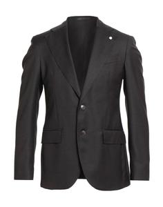 Блейзер Luigi Bianchi Mantova, темно-коричневый