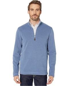 Свитер Johnston & Murphy Reversible 1/4 Zip, цвет Blue/Gray