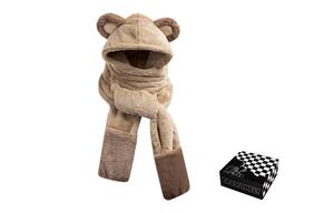 FireMonkey Шарф Женская Персонализированная Открытка, Light Coffee (Checkerboard Box)