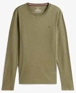 Мужская пижамная рубашка с длинными рукавами и резинкой Tommy Hilfiger, зеленый