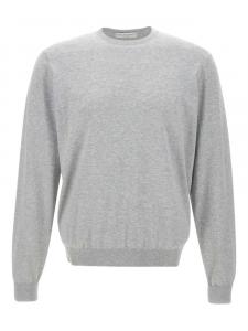 Хлопковый свитер Filippo De Laurentiis, серый
