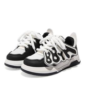 Низкие детские скейтбордические кроссовки Babaya синий желтый, синий розовый