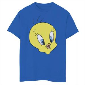 Футболка с изображением большого лица Looney Tunes Tweety Bird для мальчиков 8–20 лет Licensed Character