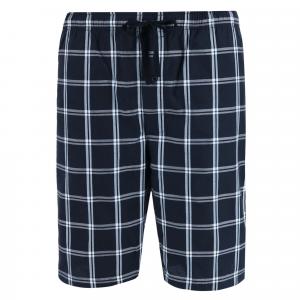 Мужские хлопковые пижамные шорты для сна Hanes, цвет black and white plaid