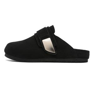 PAVEA Мужские противоскользящие тапочки с закрытым носком, устойчивые к запахам и истиранию, черные, цвет Black