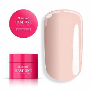 Gel Base One Cover Light 15g Самовыравнивающийся гель для наращивания ногтей Silcare