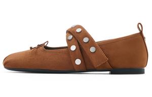 Маленькие туфли Ck Flat Mary Jane 1см женские CHARLES&KEITH, коричневый