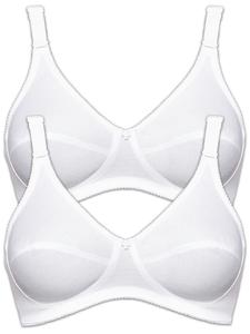 Бюстгальтер без косточек SUSA 2er Pack BH ohne Bügel Cotton, белый