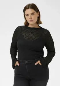 Kcnyah сетчатая футболка-блузка Kaffe Curve, Black Deep