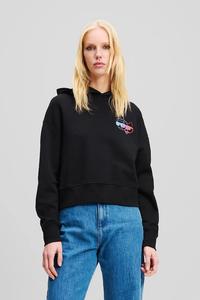 Хлопковая толстовка IKON Karl Lagerfeld, черный