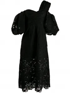 Платье с открытыми плечами Self-Portrait, черный