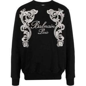 Футболка худи мужская черная BALMAIN