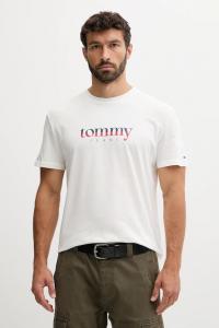 Хлопковая футболка Tommy Jeans, белый
