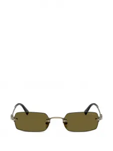 Солнцезащитные очки в прямоугольной оправе Miu Miu, серый