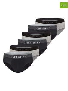 Camano Комплект из 6 штук: трусы черно-серого цвета