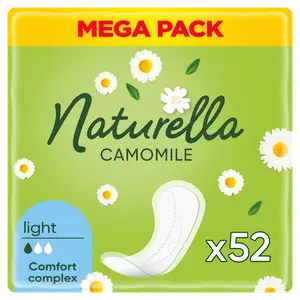 Ароматизированные гигиенические прокладки, 52 шт./1 упаковка. Naturella Camomile light