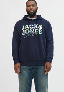 Худи Jack & Jones PLUS SIZE LOGO , Sky Captain/Dark Blue