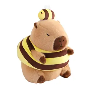 Капибара, превращающаяся в гамбургер плюшевая кукла капибара, высота 30см/40см Dolls and bears dance