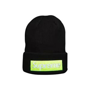 Шапка-бини Supreme New Era Box Logo, цвет Черный