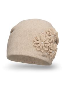 Шапка Vivisence 7053, бежевый