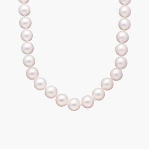 16-дюймовое ожерелье из нити культивированного жемчуга Premier Akoya с бриллиантовой застежкой из 18-каратного белого золота (6,5-7,0 мм) Blue Nile