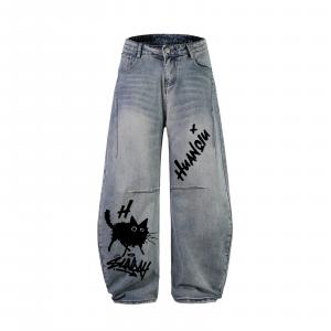 Джинсы Unisex Moderate Scimitar HUANQIU, светло-синий