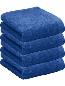 Redbest  Махровое легкое гостевое полотенце, набор из 4 штук Oceanside, королевский синий цвет