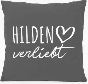 Подушка для дивана Huuraa Hilden in Love Gift 40x40 см с наполнителем из серо-стального хлопка Hilden Souvenir Hellweg Druckerei