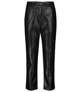 Брюки из искусственной кожи цвета меда Velvet, черный