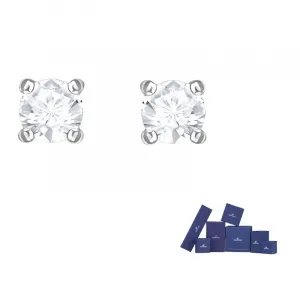 Swarovski Серьги-гвоздики с белым золотым покрытием для женщин White