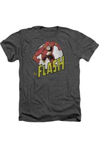 DC Comics Flash Run Flash Run футболка для взрослых Heather Gildan, цвет charcoal