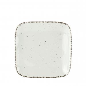 Десертная тарелка, белая, 22/22 см, Urban Life Square Landscape, белый