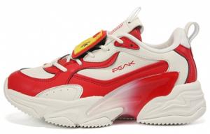 Обувь для образа жизни, женская, низкая, белая/красная Peak