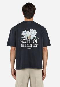 Футболка с принтом MILES OVERSIZED TEE Pegador, черный