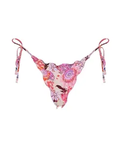 Плавки от бикини с цветочным принтом, розовые и фиолетовые. Agua By Agua Bendita, мультиколор