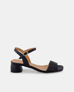 Женские босоножки на низком каблуке и верхе Latouche, чёрный