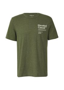 s.Oliver Футболка в темно-зеленом цвете