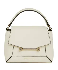 Сумка с верхней ручкой из нанокожи с мозаичным рисунком Strathberry, белый