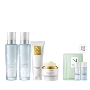 NYAS Набор лосьона и крема с двойной экстракцией ромашки и голубого лотоса для успокоения и восстановления кожи увлажняющий стабилизирующий