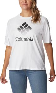 Женская футболка Columbia North Cascades Relaxed, White/Csc Stacked Gradient Graphic